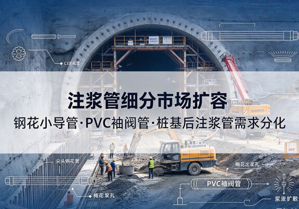 榆阳注浆管细分市场扩容，隧道钢花小导管、PVC 袖阀管、桩基后注浆管需求分化
